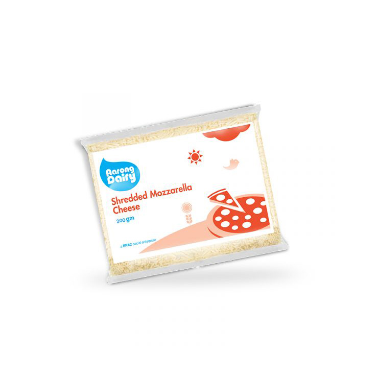 AARONG SHREDDED MOZZARELLA CHEESE 200GM