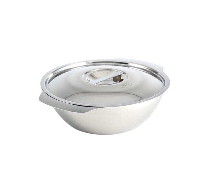 SKB SS LID SOUP BOWL 12CM