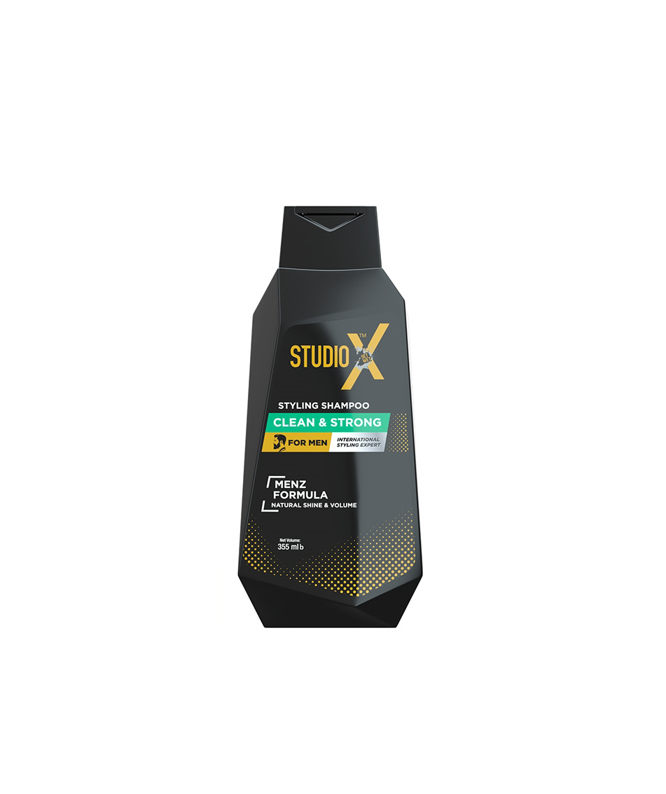 STUDIO X CLEAN & STRONG MEN SHAMPOO 355ML