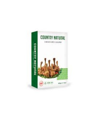 COUNTRY NATURAL CHICKEN SPICY LOLLIPOP FROZEN FOOD 400GM