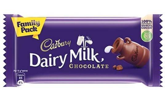 CADBURY DAIRY MILK CHOCOLATE FAMILY PACK 126GM