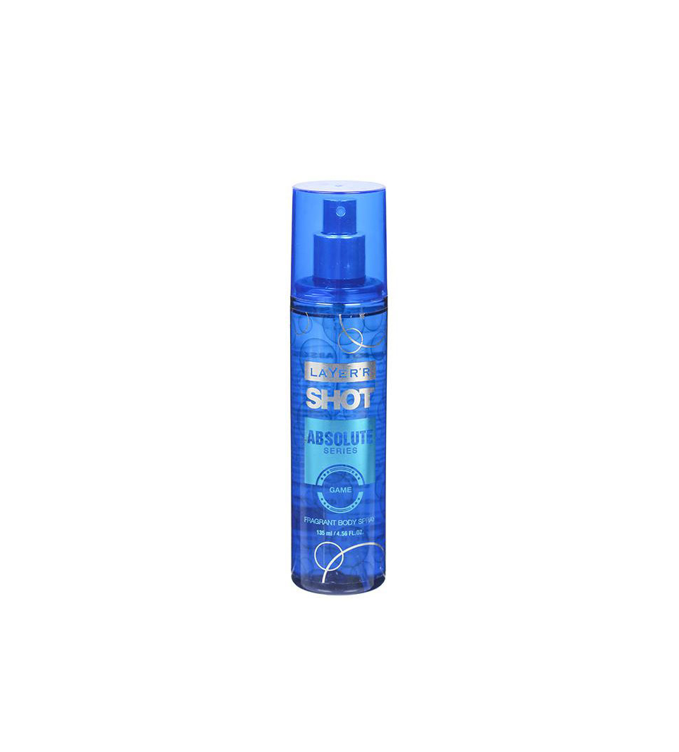 LAYER'R SHOT ABSOLUTE GAME BODY SPRAY 135ML