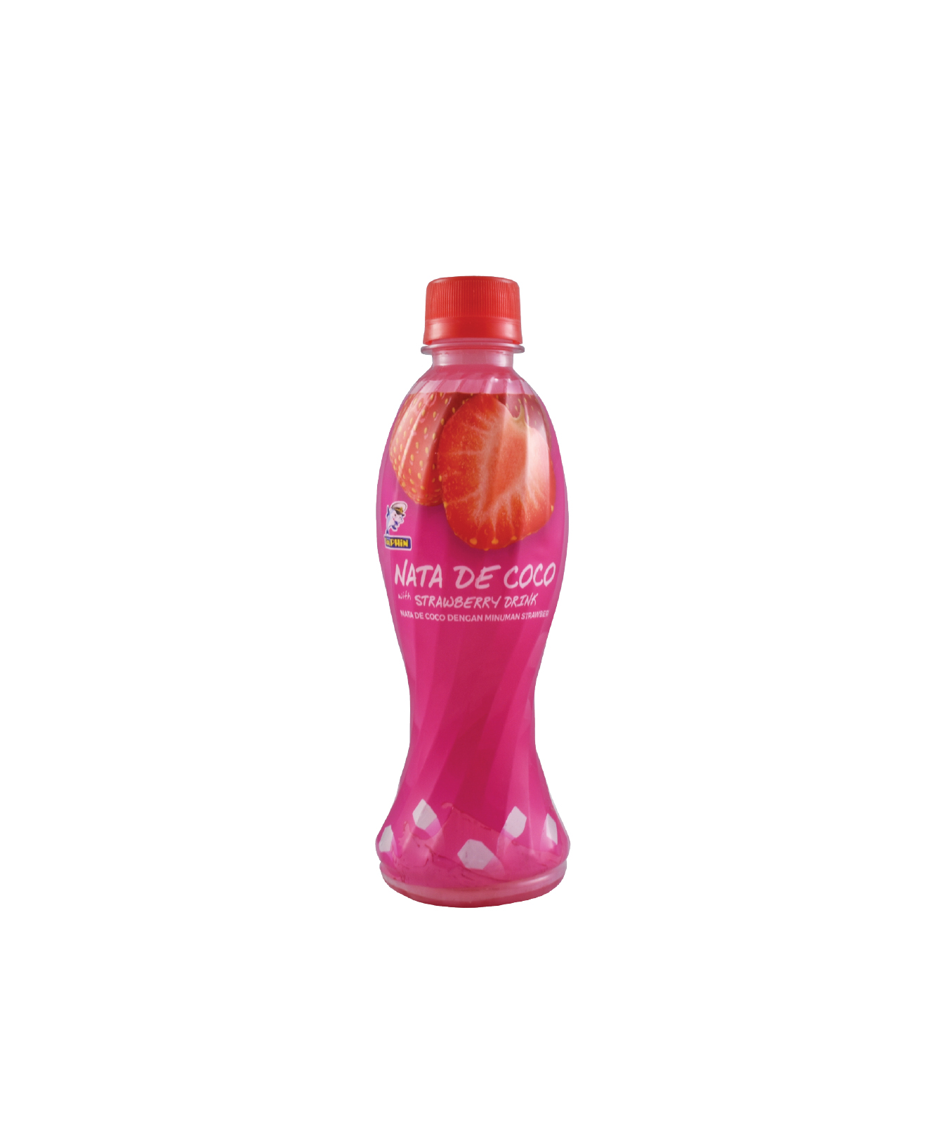 DOLPHIN NATA DE COCO STRAWBERRY JUICE 350ML