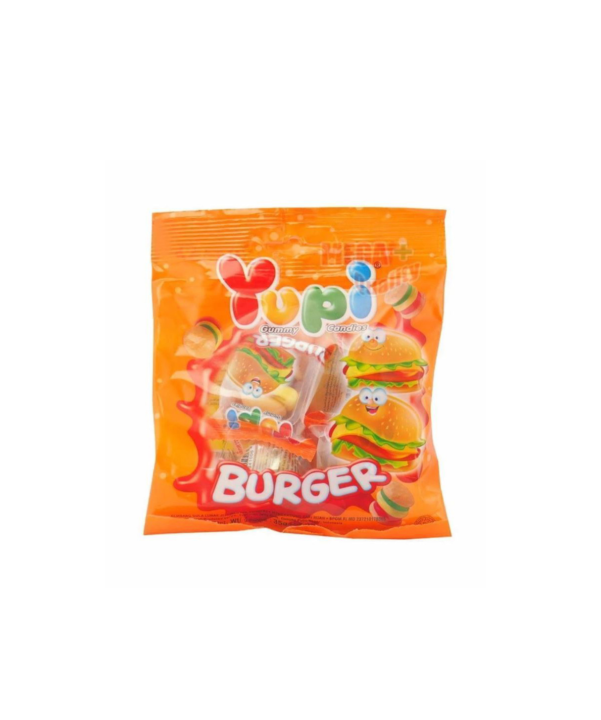 YUPI BURGER CHEWING GUM 32GM