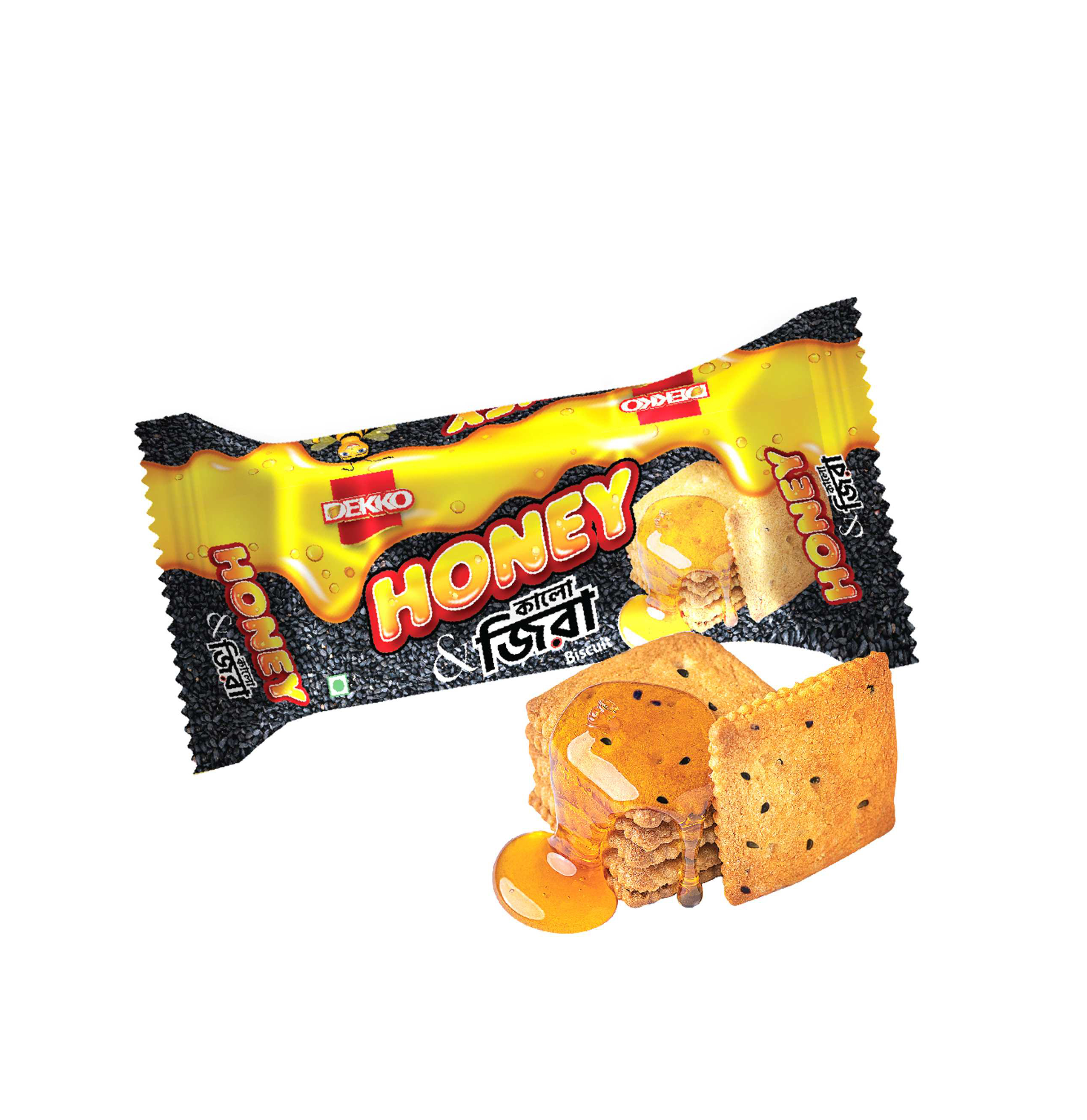 DEKKO HONEY & KALO ZEERA BISCUITS 65GM
