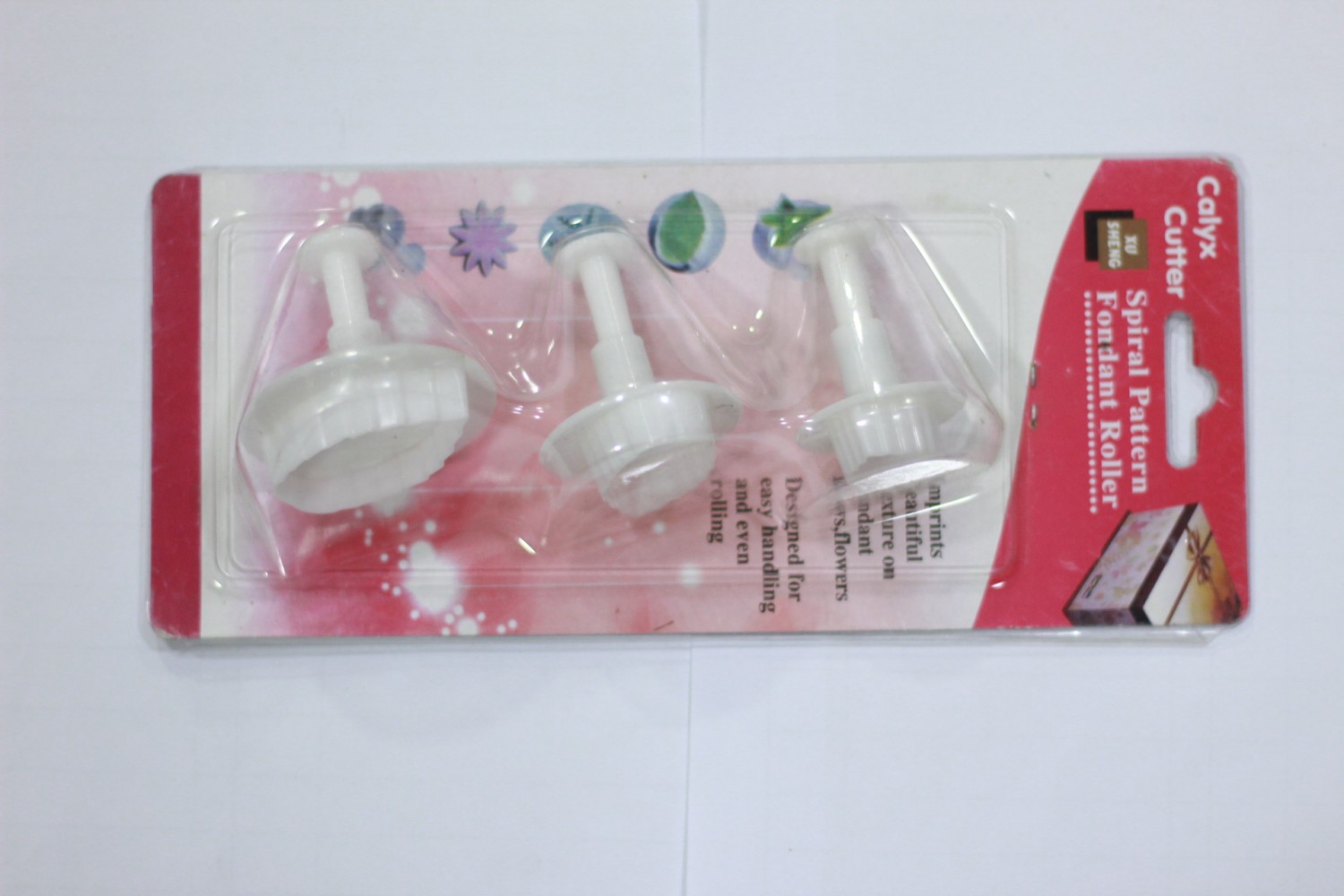 CALYX CUTTER SPIRAL PATTERN FONDANT ROLLER