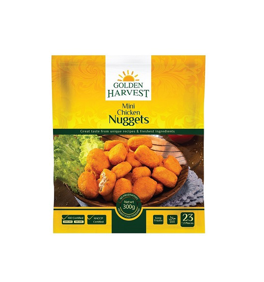 GOLDEN HARVEST CHICKEN NUGGETS 300GM