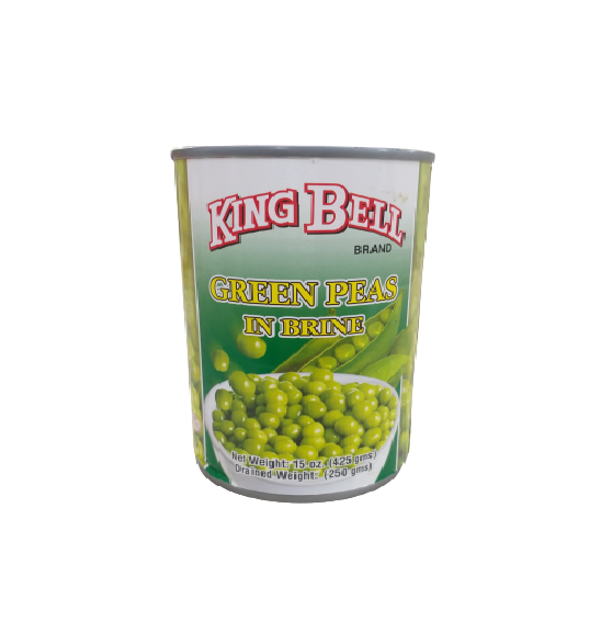 KING BELL GREEN PEAS 425GM