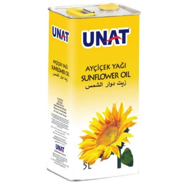 UNAT SUNFLOWER OIL 5 LTR TIN