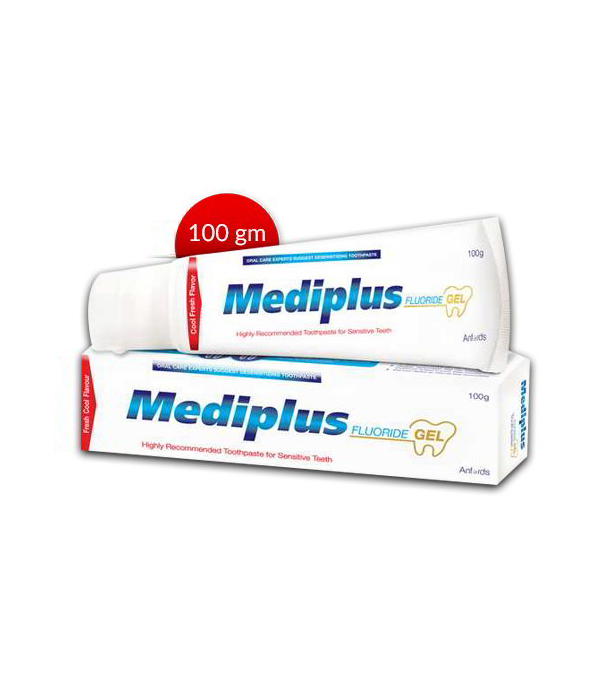 MEDIPLUS FLUORIDE GEL TOOTHPASTE 100GM