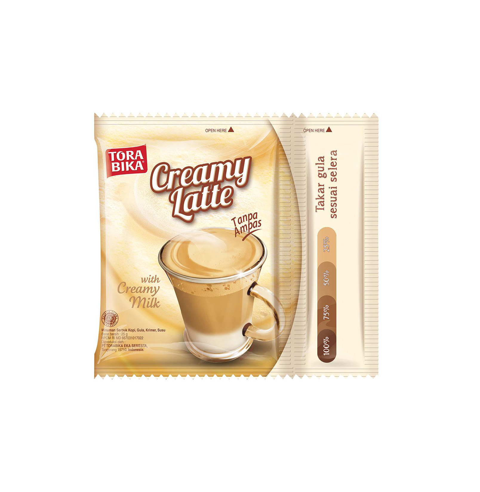 TORABIKA CREAMY LATTE COFFEE 25GM