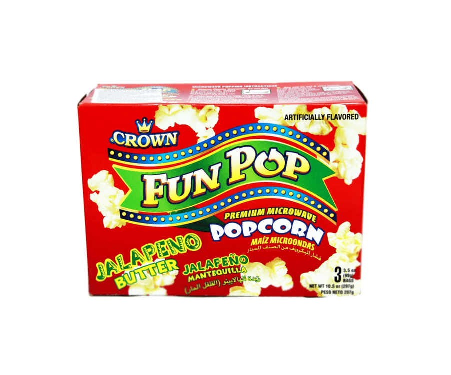 CROWN JALAPENO BUTTER POPCORN 297GM