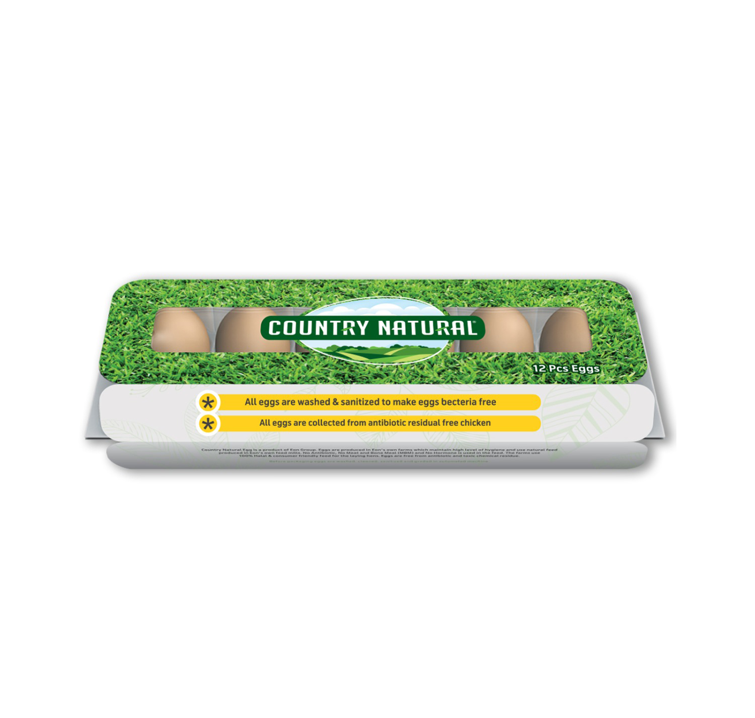 COUNTRY NATURAL EGG 12PCS