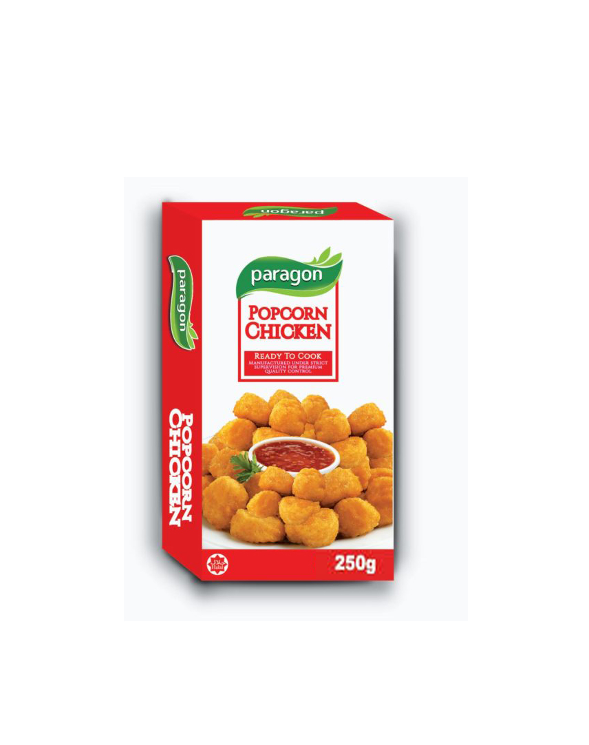 PARAGON CHICKEN POPCORN FROZEN FOOD 250GM