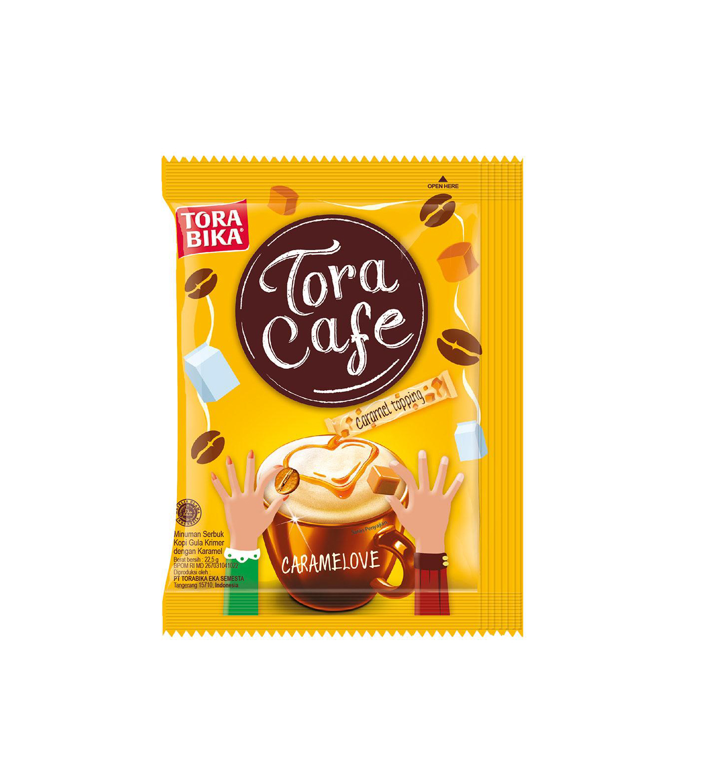 TORABIKA CARAMEL LOVE COFFEE 22.5GM