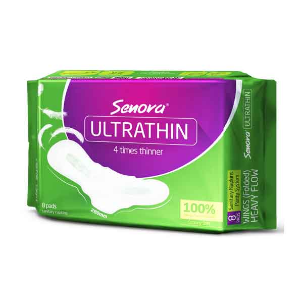 SENORA ULTRA THIN SANITARY NAPKIN 8 PADS