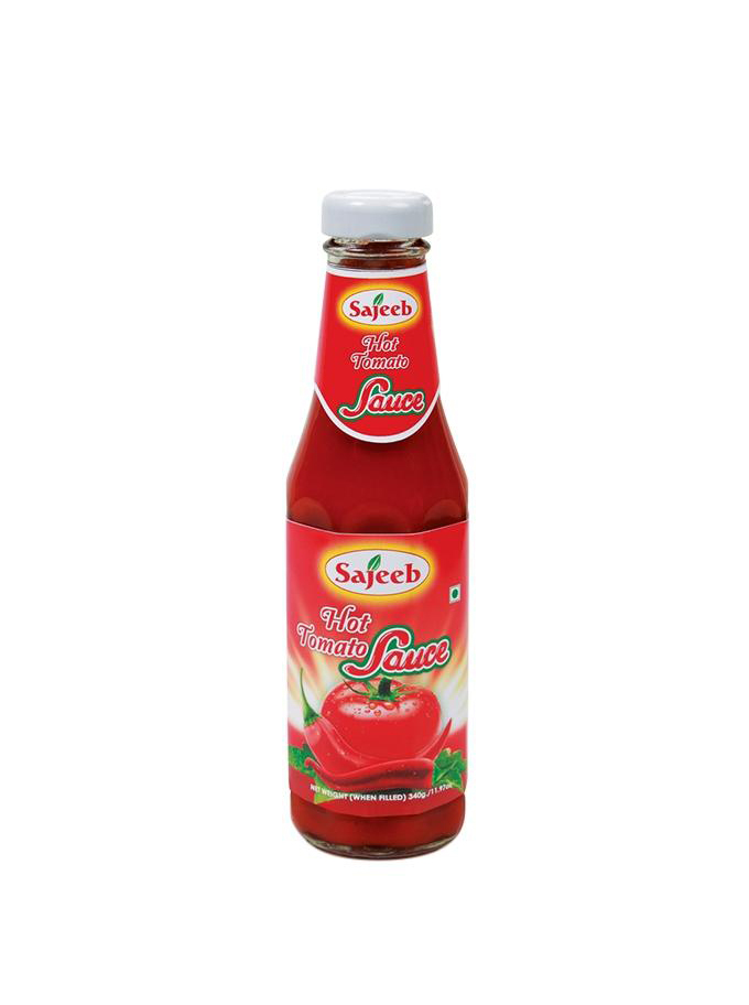 SAJEEB HOT TOMATO SAUCE 340GM