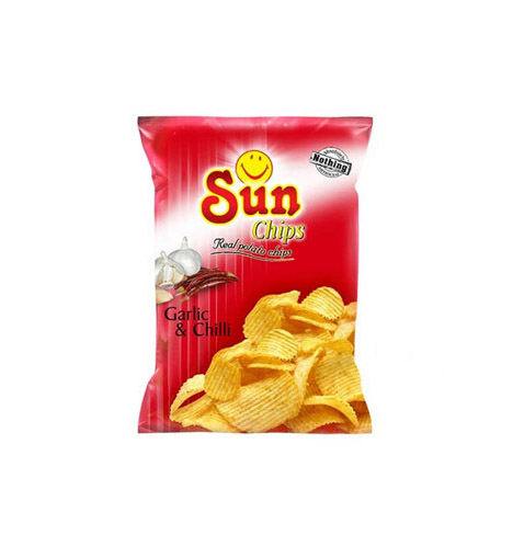 SUN GARLIC & CHILLI CHIPS 38GM