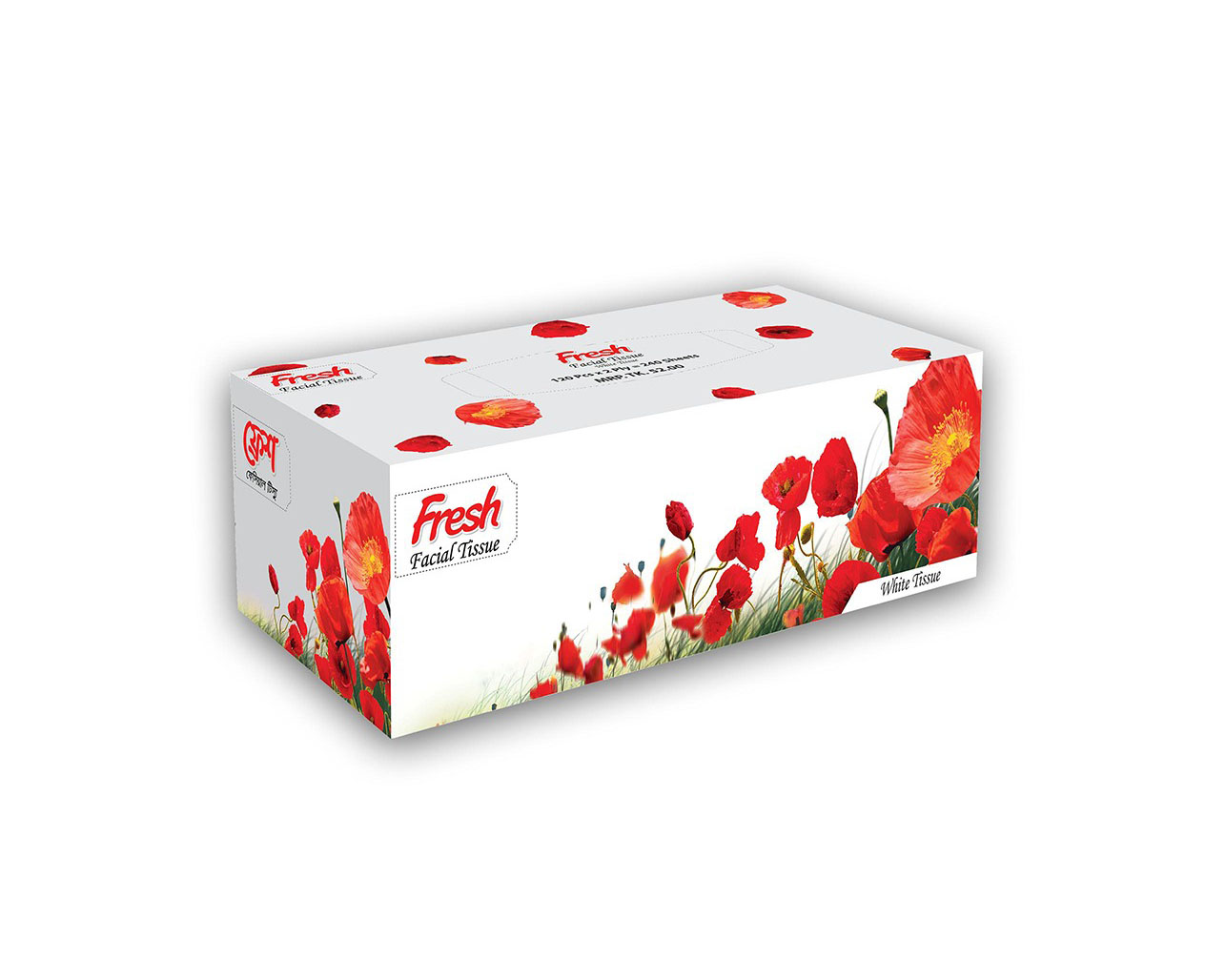 FRESH FACIAL TISSUE WHITE 120PCS