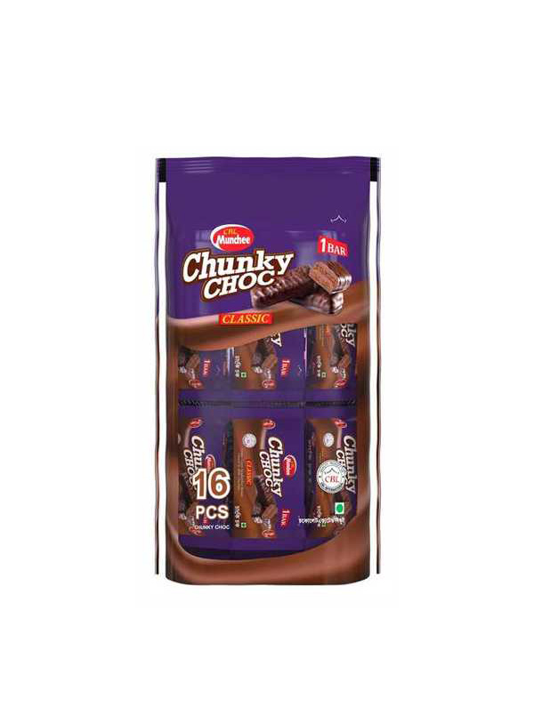 MUNCHEE CHUNKY CHOC POUCH 16PCS