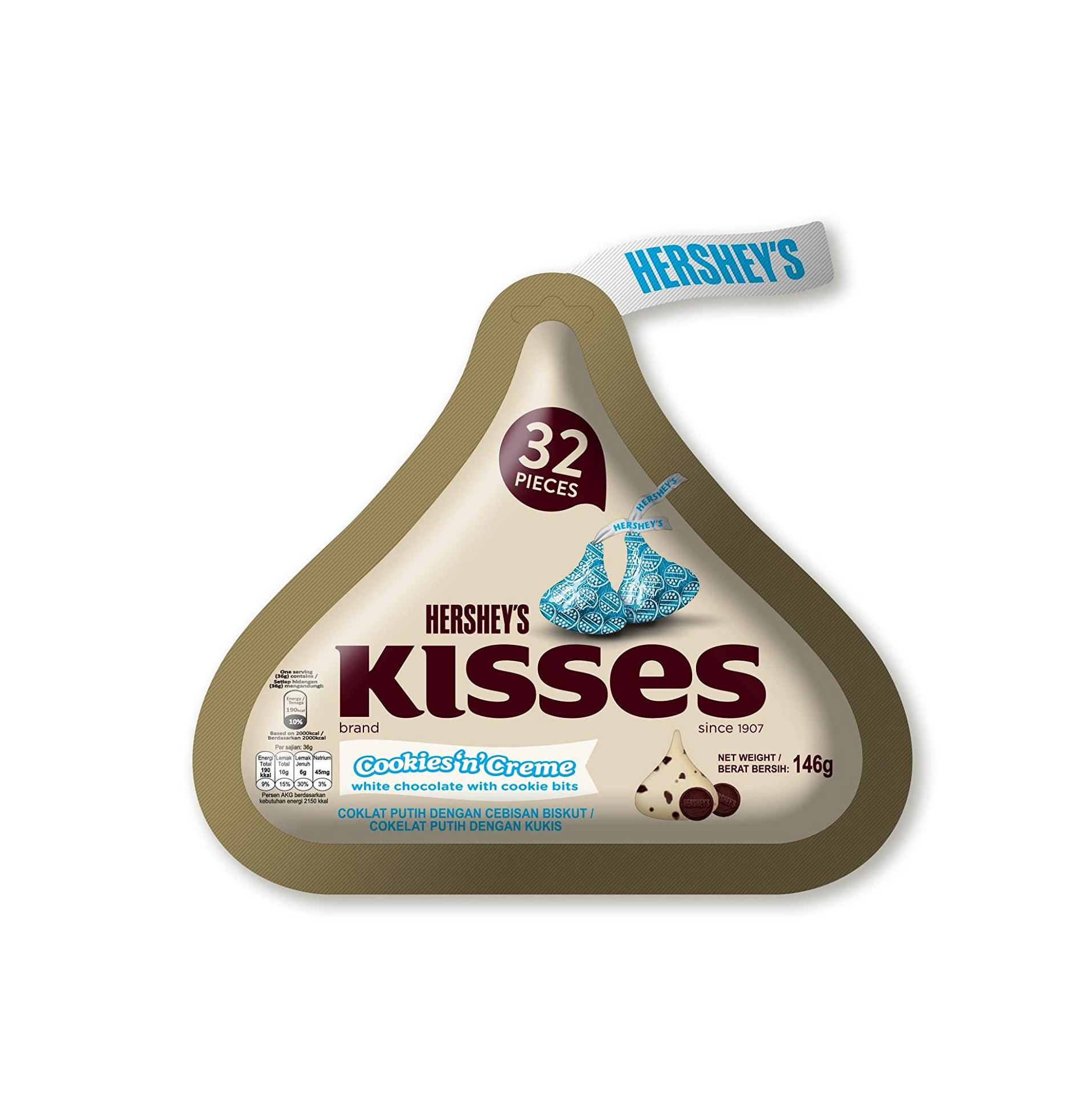 HERSHEY'S KISSES CHOCOLATE 146GM