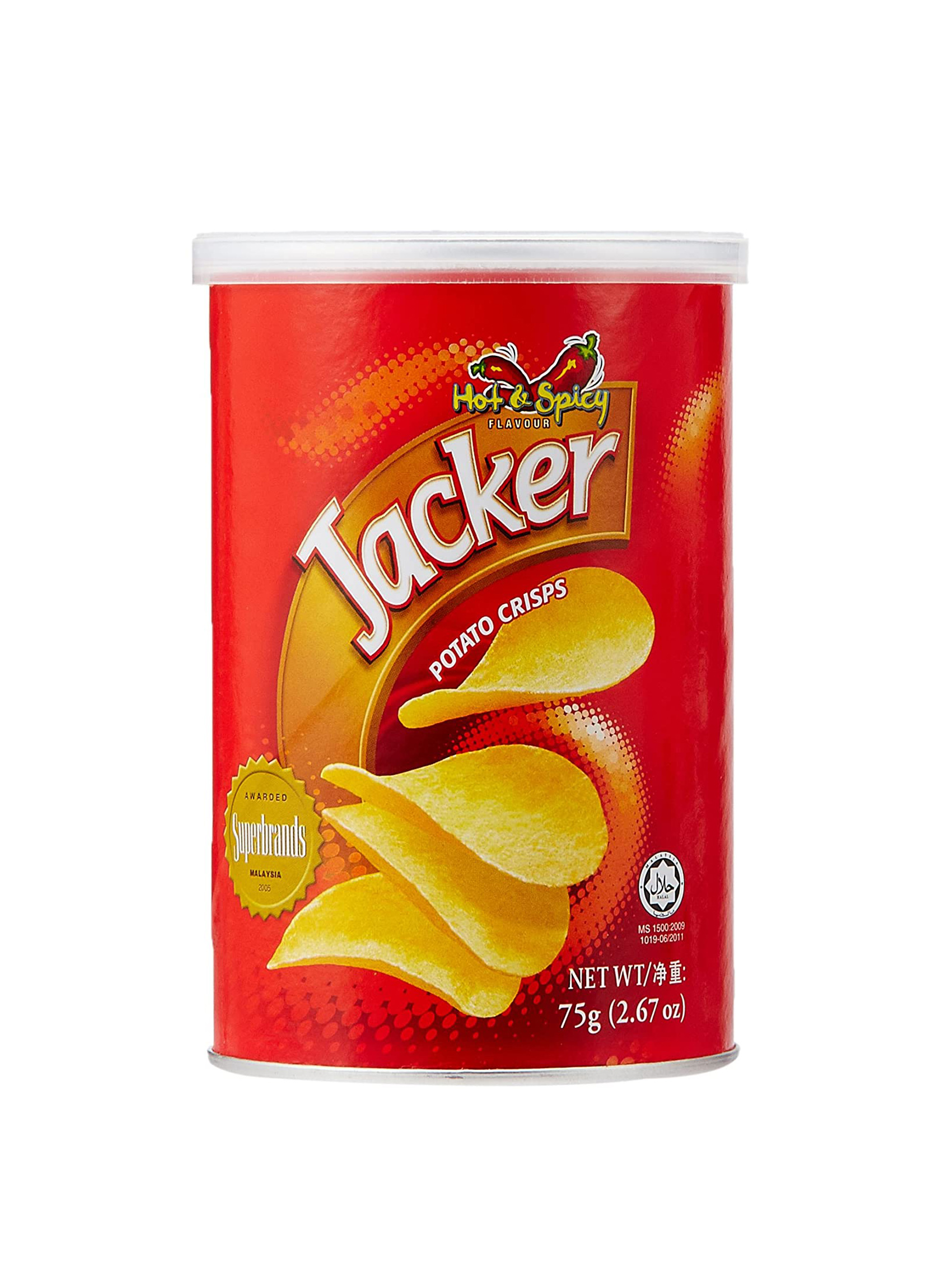 JACKER HOT & SPICY CHIPS 75GM