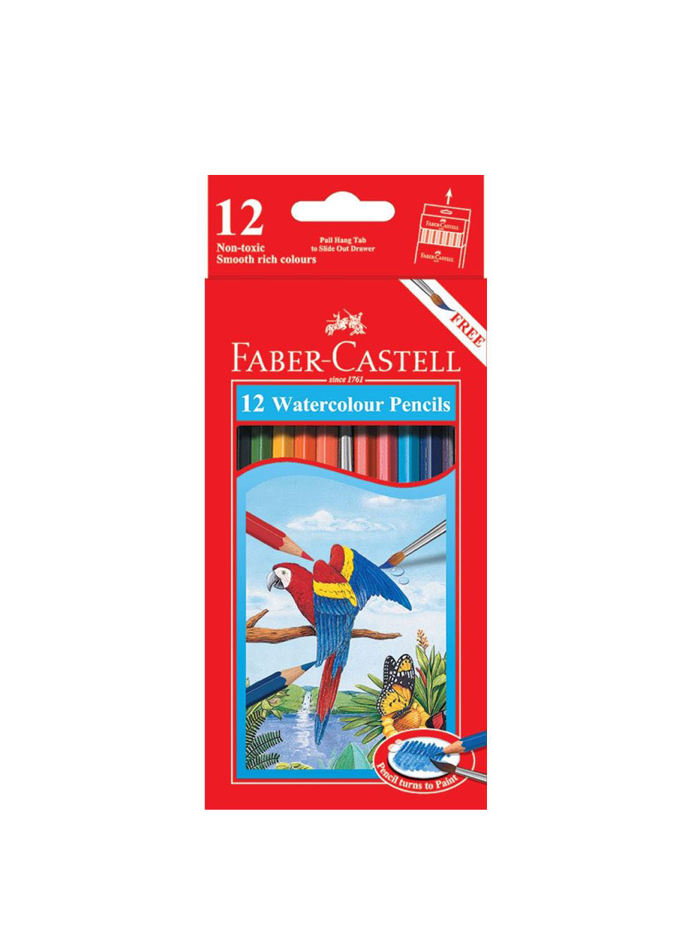 FABER CASTELL LONG 12 PENCIL WATER COLOUR