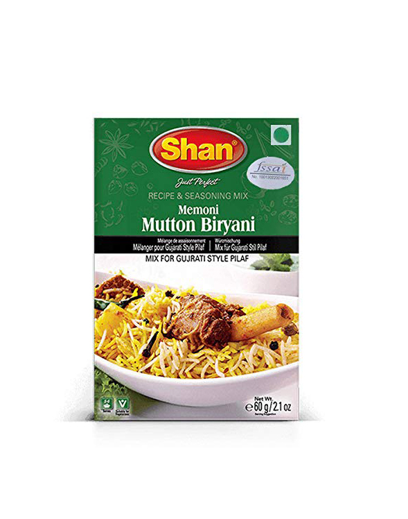 SHAN MEMONI MUTTON BIRYANI MASALA 60GM