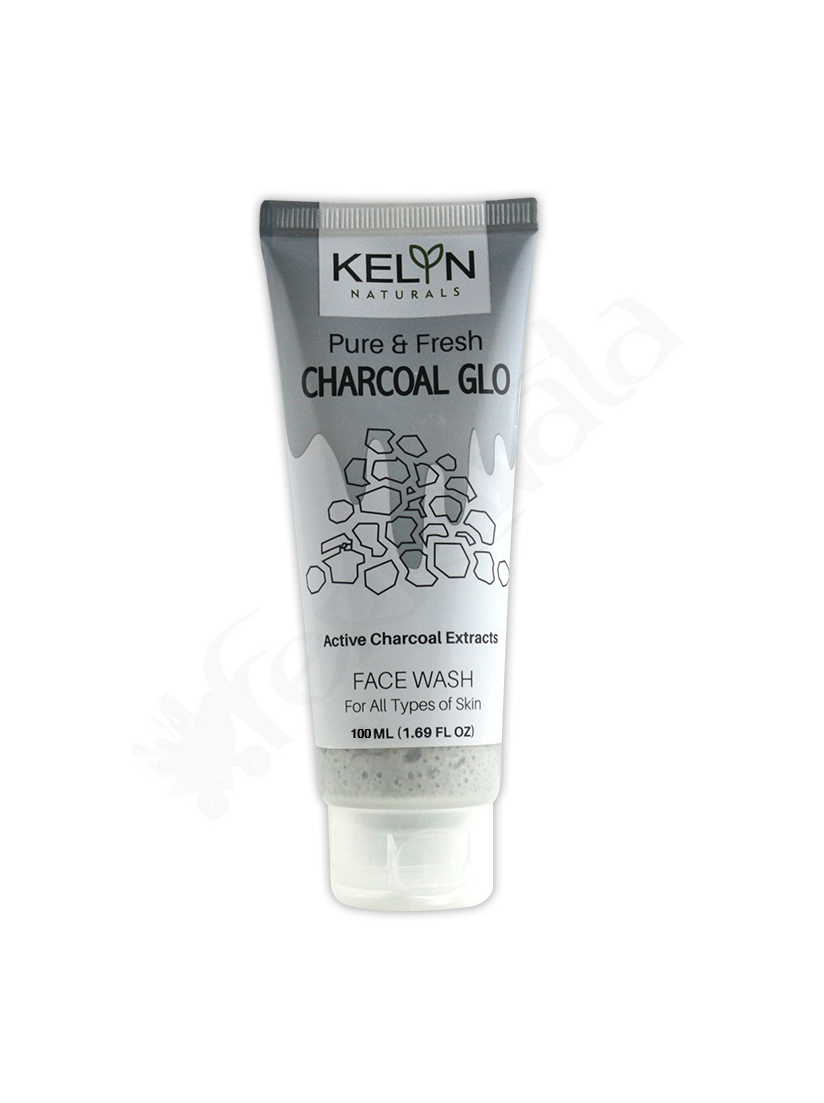 KELYN CHARCOAL GLO FACE WASH 100ML